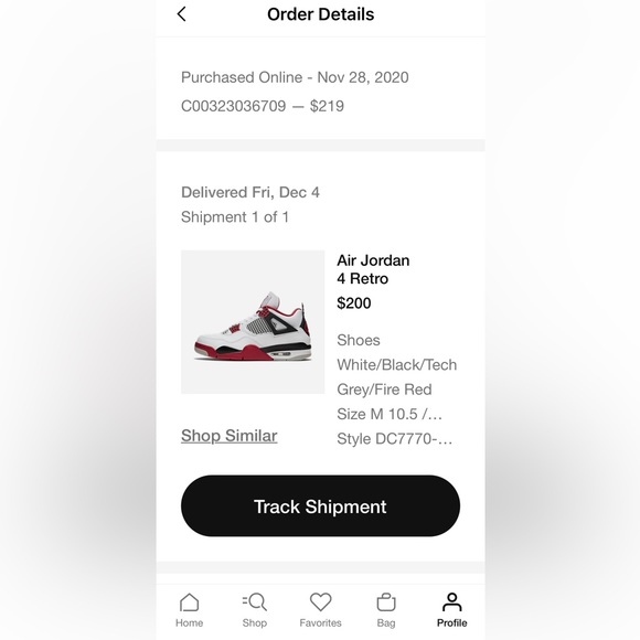 Air Jordan 4 Retro Fire Red (2020) Men’s Size 10.5 (Pre-owned) - Picture 10 of 10